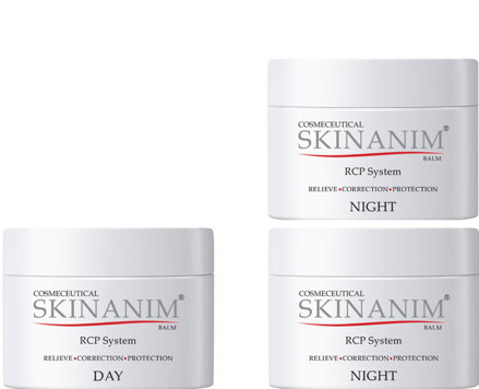 Balzám na atopický ekzém - sada 1x denní a 2x noční balzám Skinanim