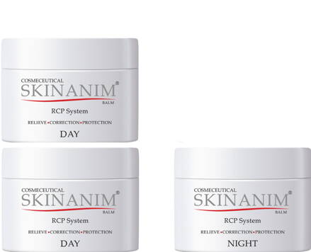 Balzám na atopický ekzém - sada 2x denní a 1x noční balzám Skinanim